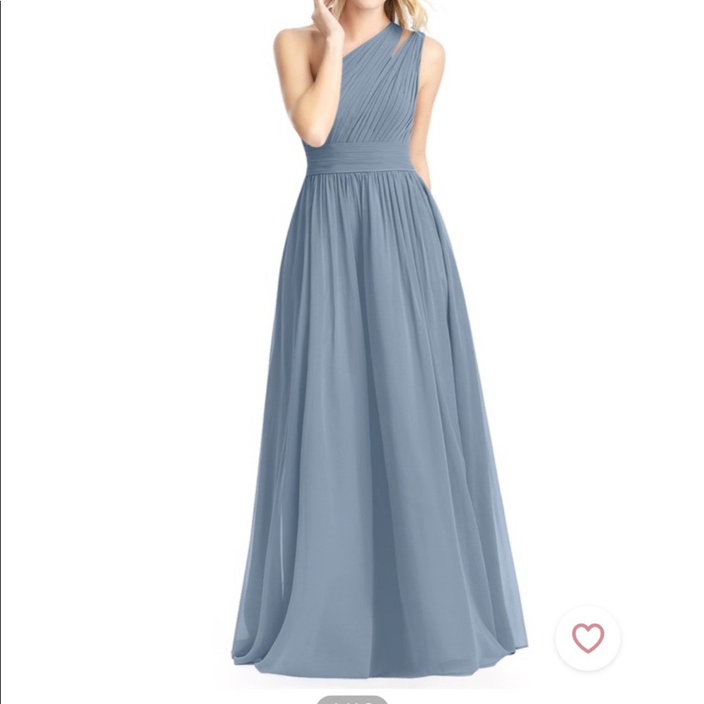 *SHORT BRIDESMAIDS* Azazie Molly in Dusty Blue